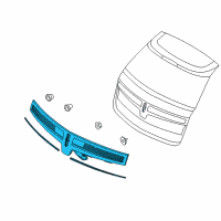 OEM 2017 Lincoln MKT Lamp Reflector Diagram - DE9Z-13A565-B