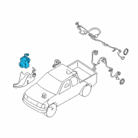 OEM 2003 Nissan Xterra Anti Skid Actuator Assembly Diagram - 47660-1Z675