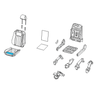 OEM 2007 Chrysler Aspen Seat Cushion Foam Diagram - 5179569AA