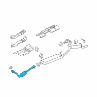 OEM 2007 Buick Rendezvous 3Way Catalytic Convertor Assembly (W/ Exhaust Manifold P Diagram - 10352680
