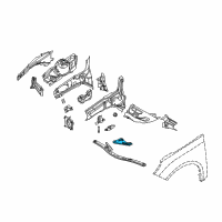 OEM 2018 Ford C-Max Lower Brace Mount Bracket Diagram - AV6Z-16060-A