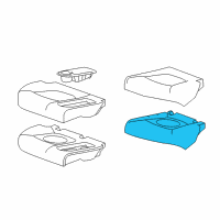 OEM Chevrolet Spark Seat Cushion Pad Diagram - 95443089