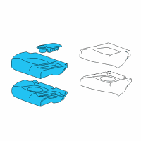 OEM 2019 Chevrolet Spark Seat Cushion Pad Diagram - 42690161