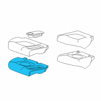 OEM 2022 Chevrolet Spark Seat Cushion Pad Diagram - 95433609