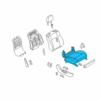 OEM Infiniti M35 Cushion Complete-Front Seat RH Diagram - 873A2-EH31B