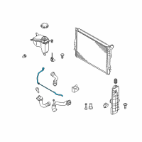 OEM 2011 BMW 1 Series M Ventilation Line Radiator Top Diagram - 17-12-7-565-094