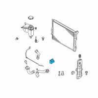 OEM BMW 328xi Lower Cooler Bracket Diagram - 17-11-7-591-647