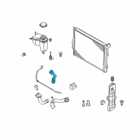 OEM 2011 BMW 128i Radiator Hose With Temp Sensor Diagram - 17-12-7-531-581