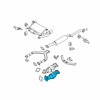 OEM 2006 Infiniti FX45 Three Way Catalytic Converter Diagram - 20802-CG426