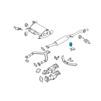 OEM Infiniti FX35 Mounting-Exhaust, Rubber Diagram - 20651-AA000