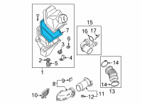 OEM 2022 BMW M850i xDrive Gran Coupe Air Filter Element Diagram - 13-71-8-699-811