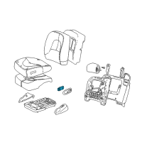 OEM 2004 Buick Park Avenue Switch Diagram - 25623714