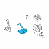 OEM Nissan Maxima Duct Assembly-Air Diagram - 16554-5Y700