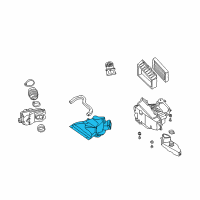 OEM Nissan Maxima Duct Assembly-Air Diagram - 16555-5Y700