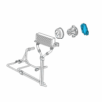 OEM 1994 Ford E-150 Econoline Water Pump O-Ring Diagram - C5AZ8507A