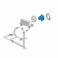 OEM 1992 Ford E-150 Econoline Water Pump Diagram - F2UZ8501A