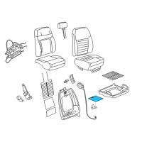 OEM Ford Seat Cushion Heater Diagram - 7R3Z-14D696-B