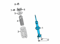 OEM 2021 Ford Bronco SHOCK ABSORBER ASY Diagram - MB3Z-18124-A