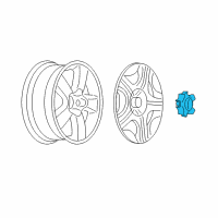 OEM Chevrolet Malibu Center Cap Diagram - 9594228