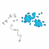 OEM Cadillac CTS Cooler Asm-Engine Oil Diagram - 12606576