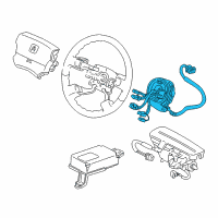 OEM 1998 Acura RL Reel Assembly, Cable Diagram - 77900-SZ3-A01