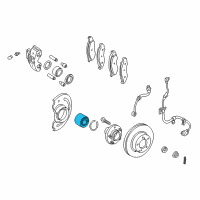 OEM 1995 Nissan Quest Bearing Assembly Front Wheel Diagram - 40210-0B000