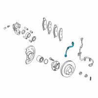 OEM Nissan Quest Hose Assy-Brake, Front Diagram - 46210-7B000