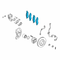 OEM 1995 Nissan Quest Front Brake Pads Kit Diagram - 41060-2Z025