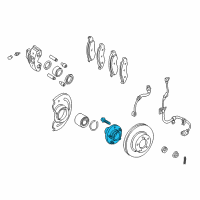 OEM Nissan Quest Hub Assembly-Road Wheel, Front Diagram - 40202-7B000