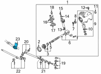 OEM 1999 Ford E-150 Econoline Pitman Arm Diagram - F2UZ-3590-C