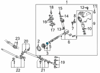 OEM 2001 Ford E-150 Econoline Rack Assembly Diagram - E3TZ3552A