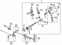 OEM 2001 Ford E-150 Econoline Pitman Shaft Bearing Diagram - E3TZ3571A