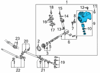 OEM Ford E-350 Club Wagon Steering Gearbox Diagram - E3TZ3548C