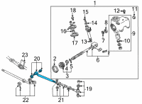 OEM Ford E-150 Inner Tie Rod Diagram - 6C2Z-3A130-D