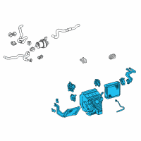 OEM 2006 Lexus RX400h Radiator Assy, Air Conditioner Diagram - 87050-48141