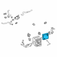 OEM Lexus RX400h EVAPORATOR Sub-Assembly Diagram - 88501-48172