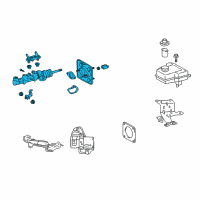 OEM 2009 Toyota Prius Master Cylinder Assembly Diagram - 47200-47020