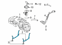 OEM Lincoln Corsair STRAP ASY - FUEL TANK Diagram - LX6Z-9054-A