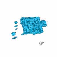 OEM 2016 Cadillac CT6 Fuse & Relay Box Diagram - 23393459