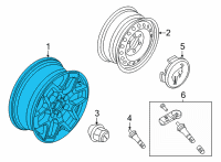 OEM 2021 Ford Bronco WHEEL ASY Diagram - M2DZ-1007-T