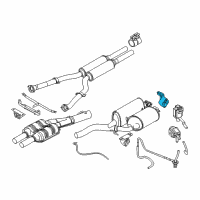 OEM 2006 BMW 750Li Rubber Mount With Bracket Diagram - 18-10-7-510-994