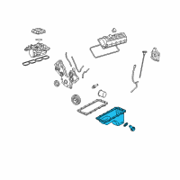 OEM 2008 Mercury Mountaineer Oil Pan Diagram - 6L2Z-6675-AA