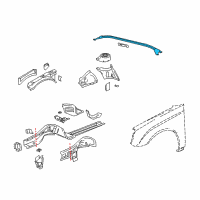 OEM 2006 Chevrolet Malibu Bar Asm-Front Suspension Strut Housing Upper Tie Diagram - 15286584