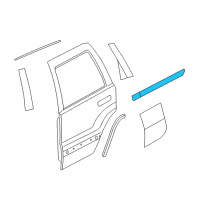 OEM Jeep Molding-Rear Door Diagram - 55079308AE