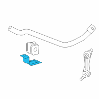 OEM 2005 Chevrolet Corvette Stabilizer Bar Clamp Diagram - 25933429