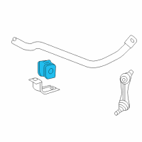 OEM 2006 Chevrolet Corvette Stabilizer Bar Insulator Diagram - 15241135