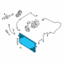 OEM Nissan Maxima Condenser & Liquid Tank Assy Diagram - 92100-8J050