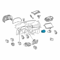 OEM 2010 Lexus RX350 Switch, Push Start Diagram - 89611-0E013