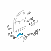 OEM 2004 Infiniti QX56 Handle Assembly - Inside LH Diagram - 80671-7S001