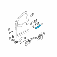 OEM 2010 Infiniti QX56 Grip-Outside Handle Diagram - 80640-ZQ03D